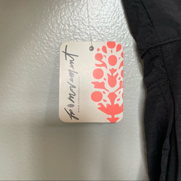 Free People Movement Black Catch Me Drift Tank Top Semi Sheer Lightweight S, M - Picture 8 of 8